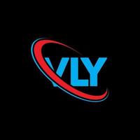 VLY logo. VLY letter. VLY letter logo design. Initials VLY logo linked with circle and uppercase monogram logo. VLY typography for technology, business and real estate brand. vector