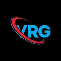 VRG logo. VRG letter. VRG letter logo design. Initials VRG logo linked with circle and uppercase monogram logo. VRG typography for technology, business and real estate brand. vector