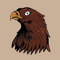 ilustración de vector de águila creada para las necesidades de hacer pegatinas, marcas, publicidad y otros