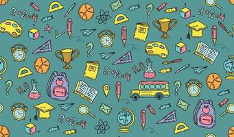 Back to School pattern, vector. vector