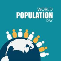 World Population Day Vector. Good for media history, advertisements, posters. Simple and elegant design vector