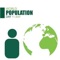 World Population Day Vector. Good for media history, advertisements, posters. Simple and elegant design vector