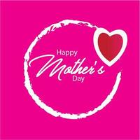 Happy Mother's Day Vector. Simple and elegant design vector