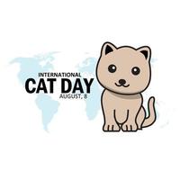 International Cat Day Vector. Good for International Cat Day. Simple and elegant design vector