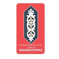 International Day of the World Indigenous People vector