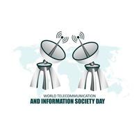 gráfico vectorial del día mundial de las telecomunicaciones y la sociedad de la información bueno para el día mundial de las telecomunicaciones y la sociedad de la información. diseño simple y elegante vector