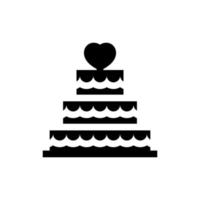 cake icon vector for web, computer and mobile app