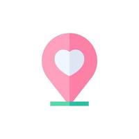 weeding location icon simple design vector