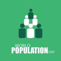 World Population Day Vector. Good for media history, advertisements, posters. Simple and elegant design vector