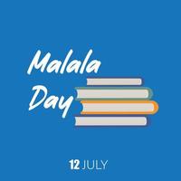 Malala Day Vector. Good for media history, advertisements, posters. Simple and elegant design vector