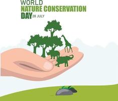 World Nature Conservation Day Vector. Good for World Nature Conservation Day. Simple and elegant design vector