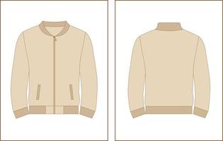 Vector slim fit jacket. Crime color. Simple and elegant