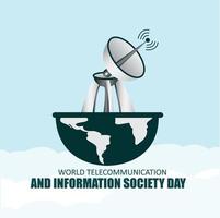 vector graphic of world telecommunication and information society day good for world telecommunication and information society day. Design Simple and elegant