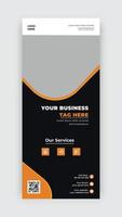 corporate roll up banner template vector