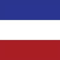 yugoslavian flag square vector