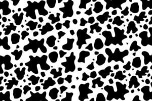 black and white cowhide pattern vector