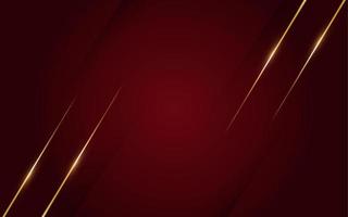 Luxury red background with golden line , paper cut style 3d. vector illustration.