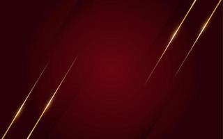 Luxury red background with golden line , paper cut style 3d. vector illustration.