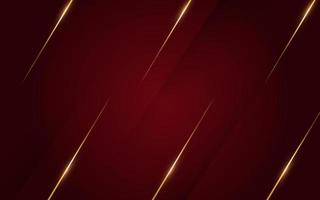 Luxury red background with golden line , paper cut style 3d. vector illustration.