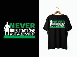 Farmer T-Shirt Design. vector