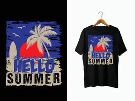 diseño de camiseta de verano. vector