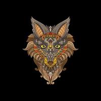 wolf head vector graphic.