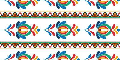 ikat floral étnico diseño de patrón textil sin costuras. alfombra de tela azteca adornos de mandala decoraciones textiles papel tapiz. fondo de vector de bordado tradicional con motivo de flor nativa boho tribal