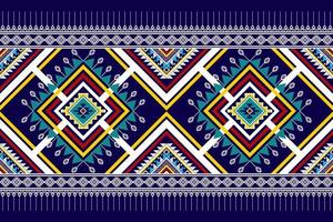diseño geométrico abstracto étnico sin costuras. alfombra de tela azteca adornos de mandala decoraciones textiles papel tapiz. tribal boho motivo nativo pavo tradicional bordado vector fondo