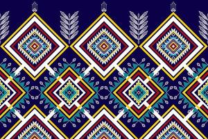 diseño geométrico abstracto étnico sin costuras. alfombra de tela azteca adornos de mandala decoraciones textiles papel tapiz. tribal boho motivo nativo pavo tradicional bordado vector fondo