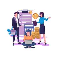 Accounting flat style illustration design vector
