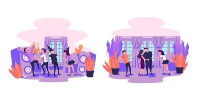 Party flat illustration style vector design