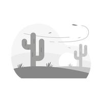 desert landscape, 404 error page concept illustration flat design vector eps10. modern graphic element for landing page, empty state ui, infographic, icon