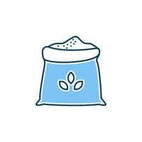 Sack of flour line icon. linear style sign for mobile concept and web design. Outline vector icon. Isolated on white background