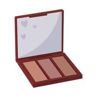 Skin corrector in square burgundy packaging vector