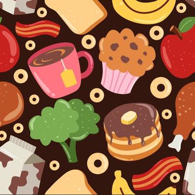 Free doodle food - Vector Art