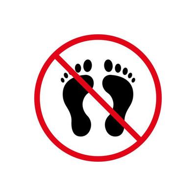 No Bare Feet Vector Art, Icons, and Graphics for Free Download