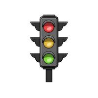 traffic light vector isolated