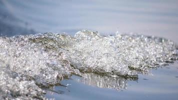 Blurred background and texture of bubble water photo