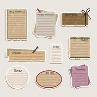 Journal Vintage Label Collection vector