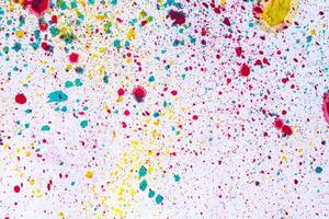 fondo abstracto y textura colorida de salpicaduras de color de agua foto