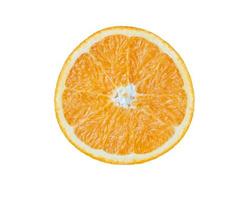 Top-view oranges on the white background photo