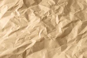 Brown crumpled paper photo