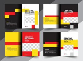 Corporate company profile brochure annual report booklet proposal cover page layout concept design vector