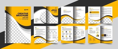 folleto de perfil de empresa corporativa folleto de informe anual diseño de concepto de diseño de propuesta comercial vector