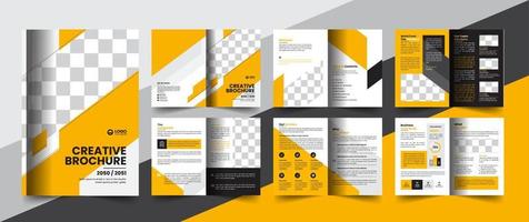 corporate company profile brochure annual report booklet business proposal layout concept design vector