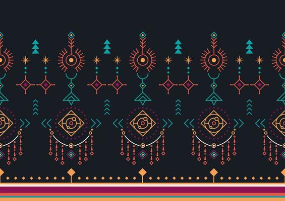 Geometric ethnic oriental pattern background. Design for texture, wrapping, clothing, batik, fabric, wallpaper and background. Pattern embroidery design.