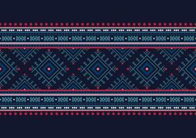 Geometric ethnic oriental pattern background. Design for texture, wrapping, clothing, batik, fabric, wallpaper and background. Pattern embroidery design. vector