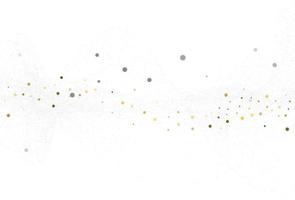 Light silver gold glitter confetti. Light background. vector