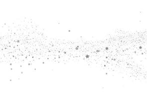 Light silver glitter confetti background. White festive texture. vector