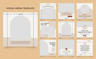 social media template banner fashion sale promotion vector